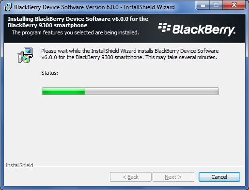 Upgrade Blackberry Curve 9300 to OS 6.0 step 5