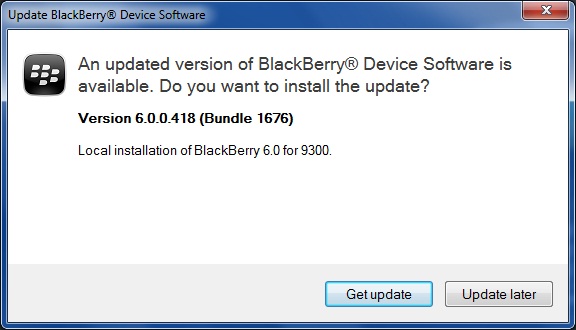 Upgrade Blackberry Curve 9300 to OS 6.0 step 7