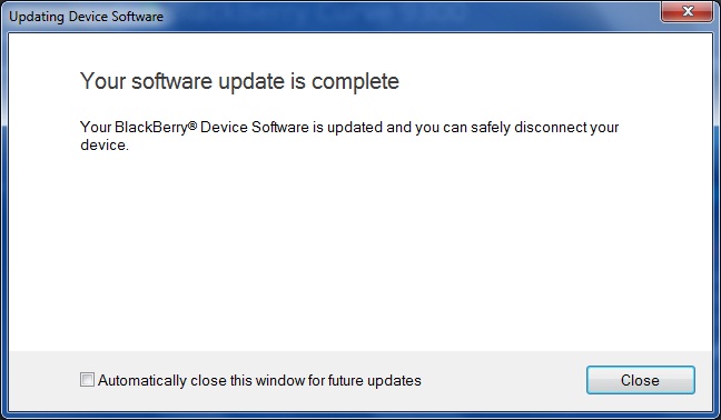 Upgrade Blackberry Curve 9300 to OS 6.0 step 10