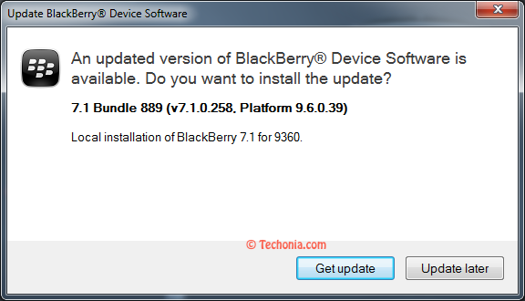 BlackBerry Curve 9360 OS 7.1
