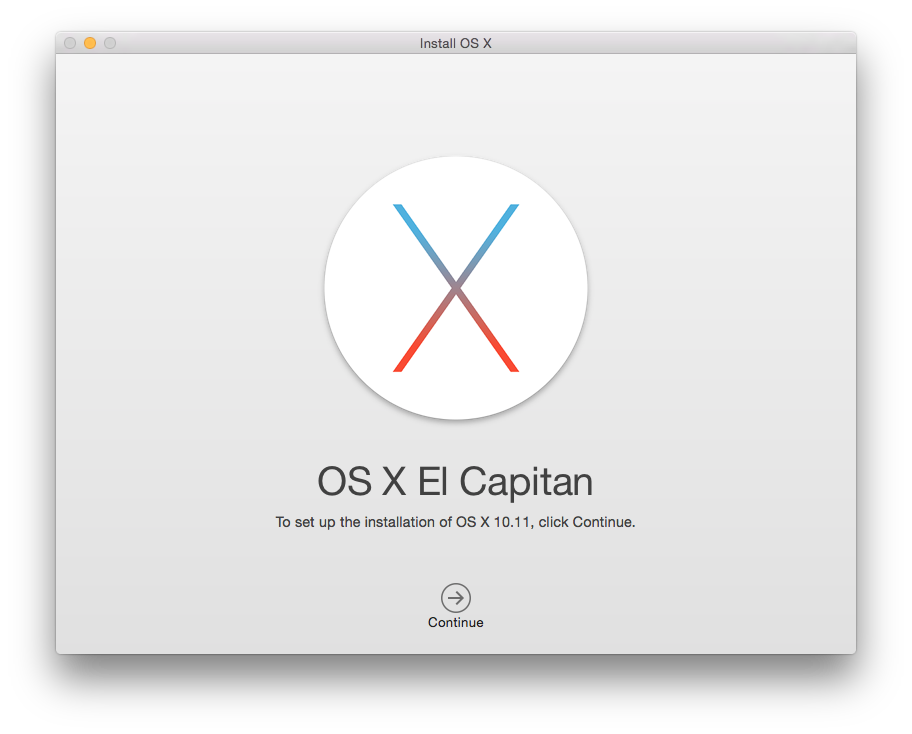 Install OS X El Capitan 