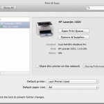 Install HP LaserJet 1020 on Mac OSX 10.7 Lion