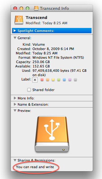 NTFS write support