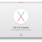 Install OS X El Capitan